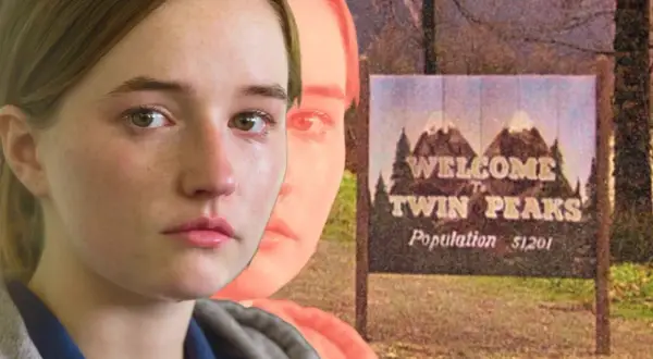 Smutna dziewczyna na tle znaku "Welcome to Twin Peaks". Czy to początek kolejnych seriali o policji?