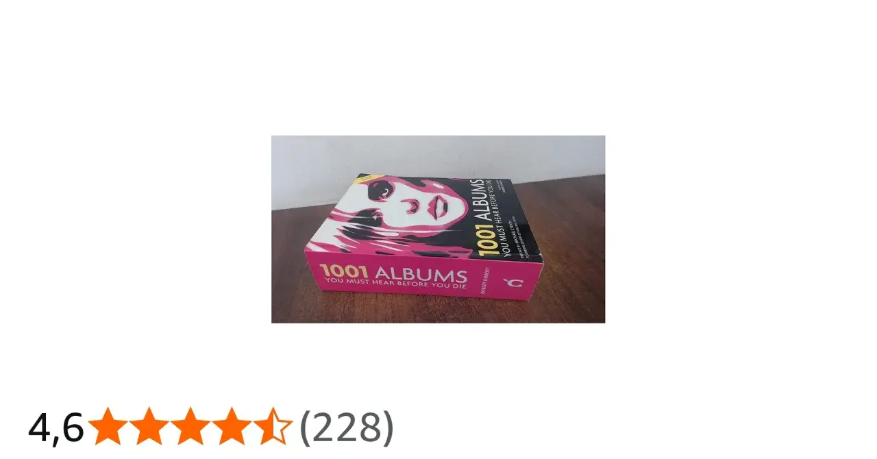 Książka "1001 albumów muzycznych, które musisz usłyszeć przed śmiercią" z okładką przedstawiającą twarz kobiety.