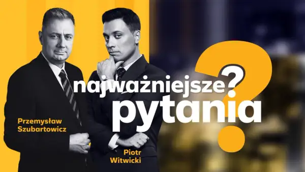 Przemysław Szubartowicz i Piotr Witwicki w programie "Najważniejsze pytania". Zapowiedź newsów filmowych.