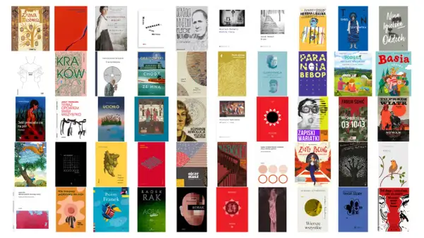 Książki polskich satyryków i pisarzy, od klasyki po współczesność. Wśród nich m.in. Brecht, Bukowski, Szymborska.